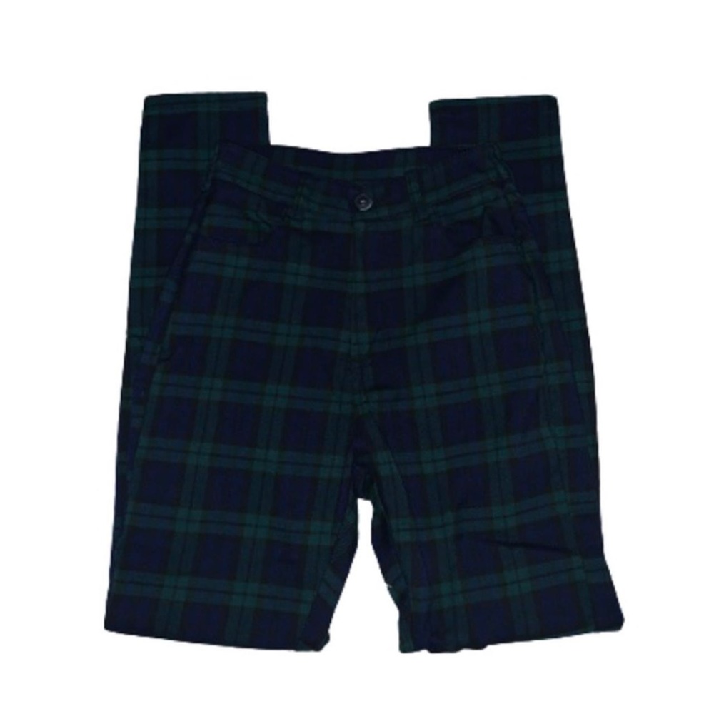 GREEN PLAID DRESS PANTS